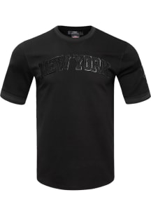 Pro Standard New York Knicks Black Tonal Striped Short Sleeve Fashion T Shirt