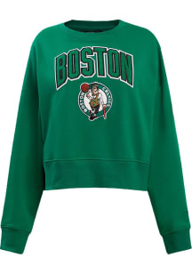Pro Standard Boston Celtics Womens Green Classic Crew Sweatshirt