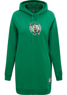 Pro Standard Boston Celtics Womens Green Hoodie Short Sleeve Dress