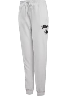 Pro Standard Brooklyn Nets Womens Classic White Sweatpants