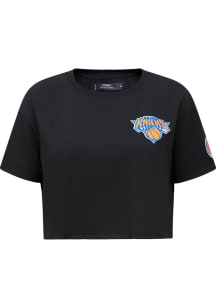 Pro Standard New York Knicks Womens Black Boxy Short Sleeve T-Shirt
