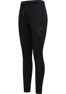 Pro Standard Chicago Bulls Womens Tonal Black Sweatpants