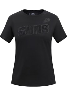 Pro Standard Phoenix Suns Womens Black Tonal Slim Fit Short Sleeve T-Shirt