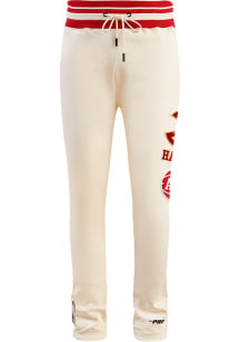 Pro Standard Atlanta Hawks Mens White Retro Classic Fashion Sweatpants