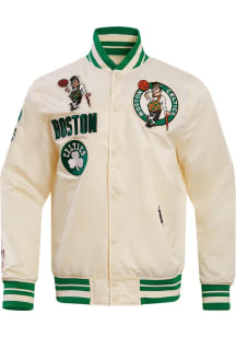 Pro Standard Boston Celtics Mens White Retro Satin Light Weight Jacket