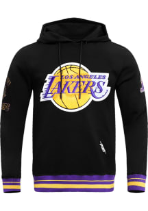 Pro Standard Los Angeles Lakers Mens Black Retro Classic Fashion Hood
