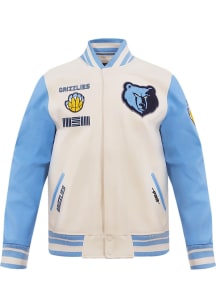 Mens Memphis Grizzlies Pro Standard Mens Retro Wool Varsity Heavyweight Jacket - White