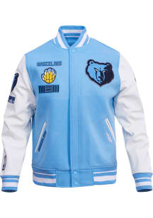 Mens Memphis Grizzlies Pro Standard Mens Retro Wool Varsity Heavyweight Jacket - Blue
