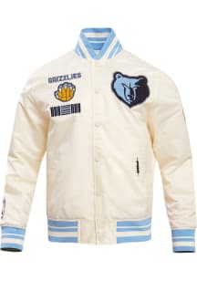 Pro Standard Memphis Grizzlies Mens White Retro Satin Light Weight Jacket