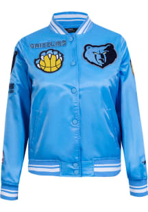 Pro Standard Memphis Grizzlies Womens Blue Retro Satin Light Weight Jacket