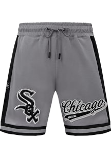 Pro Standard Chicago White Sox Mens Grey Script Tail Shorts