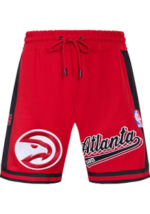 Pro Standard Atlanta Hawks Mens Red Script Tail Shorts