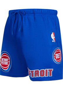 Pro Standard Detroit Pistons Mens Blue Classic Mesh Shorts