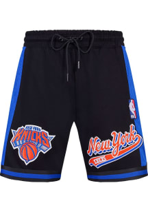 Pro Standard New York Knicks Mens Black Script Tail Shorts