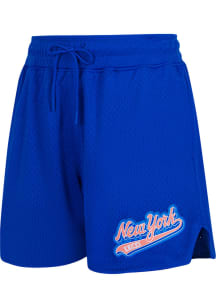 Pro Standard New York Knicks Mens Blue Script Tail Mesh Shorts