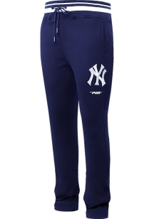 Pro Standard New York Yankees Mens Navy Blue Script Tail Sweatpants