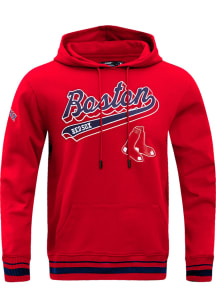 Pro Standard Boston Red Sox Mens Red Script Tail Fashion Hood