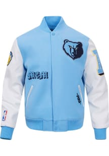 Mens Memphis Grizzlies Pro Standard Mens Old English Heavyweight Jacket - Blue