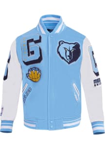 Mens Memphis Grizzlies Pro Standard Mens Mash Up Heavyweight Jacket - Blue