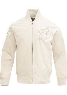 Mens Miami Heat Pro Standard Mens Neutral Heavyweight Jacket - White