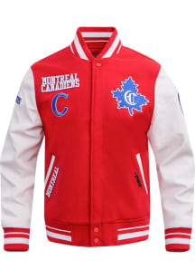 Mens Montreal Canadiens Pro Standard Mens Retro Heavyweight Jacket - Red