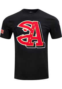 Pro Standard Atlanta Hawks Black Mash Up Short Sleeve T Shirt