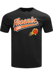Pro Standard Phoenix Suns Black Script Tail Short Sleeve T Shirt