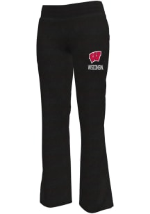 Champion Wisconsin Badgers Womens Fit 'N' Flare Black Sweatpants