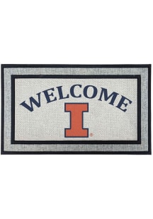 Illinois Fighting Illini Welcome 18x30 Door Mat