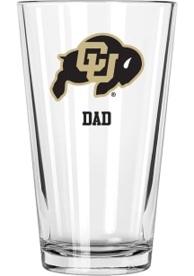 Colorado Buffaloes Dad 16 oz Pint Glass - White