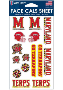 Maryland Terrapins 4x7 Face Cals Tattoo