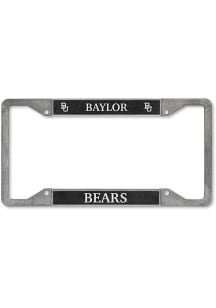 Baylor Bears Primary Pewter License Plate Frame - Green