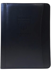 Harvard Crimson Deluxe Student Padfolio Folders - Black