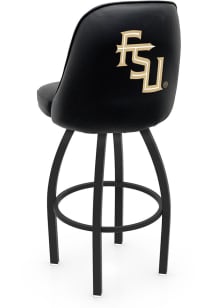 Florida State Seminoles Script Padded Swivel Pub Stool - Black