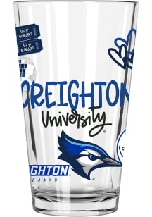 Creighton Bluejays 16oz Pint Glass - Blue