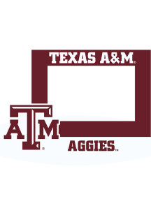 Texas A&M Aggies 4x6 Standee Mascot Picture Frame - Maroon