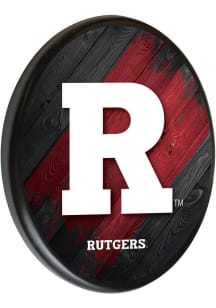 Rutgers Scarlet Knights Printed Sign - Black