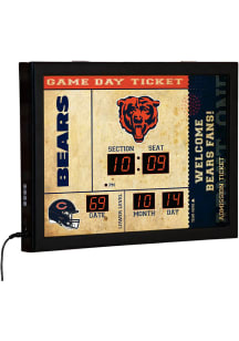Chicago Bears Scoreboard Wall Clock
