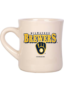 Milwaukee Brewers 12oz Diner Ceramic Mug - White