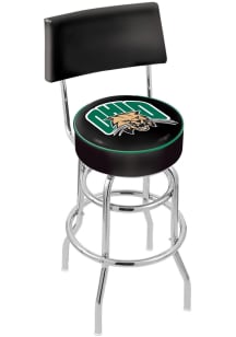 Ohio Bobcats Double-Ring Swivel with Back Pub Stool - Black