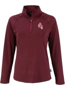 Cutter and Buck Arizona State Sun Devils Womens Maroon Coastline Qtr Zip