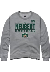 Ty Neubert Ohio Bobcats Mens Graphite Football NIL Stacked Box Player Crew