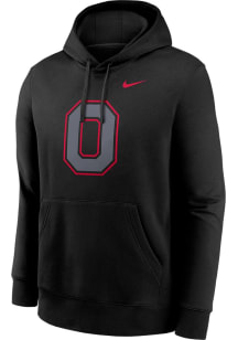 Nike Ohio State Buckeyes Mens Black Color Pop Long Sleeve Hoodie