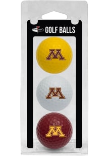 Minnesota Golden Gophers 3 Pack Golf Balls