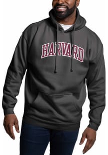 Harvard Crimson Mens Black Harvard Arch Long Sleeve Hoodie