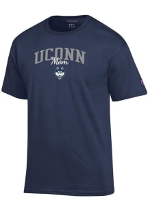 Champion UConn Huskies Navy Blue Mom Script Jersey Short Sleeve T Shirt