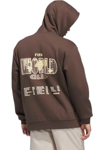 Adidas FIFA Mens Brown Concert Series Long Sleeve Hoodie