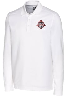 Cutter and Buck Toronto FC Mens White Advantage Long Sleeve Polo Shirt
