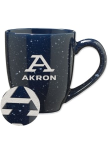 Akron Zips 16oz Speckle Ceramic Mug - Navy Blue