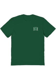 Vive La Fete Hawaii Warriors Womens Green Impressions Short Sleeve T-Shirt